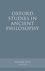 Télécharger le livre :  Oxford Studies in Ancient Philosophy, Volume 44