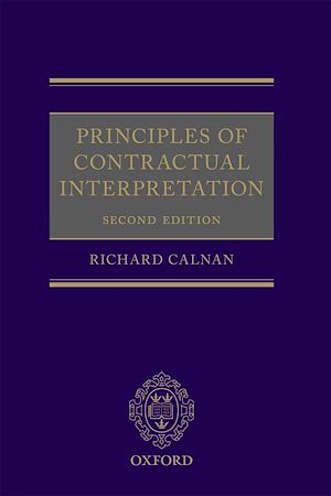 Téléchargez le livre :  Principles of Contractual Interpretation