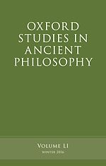 Télécharger le livre :  Oxford Studies in Ancient Philosophy, Volume 51