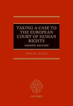 Télécharger le livre :  Taking a Case to the European Court of Human Rights