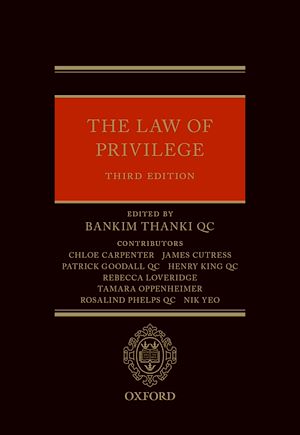 Téléchargez le livre :  The Law of Privilege