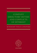 Télécharger le livre :  Company Directors' Duties and Conflicts of Interest