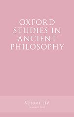 Télécharger le livre :  Oxford Studies in Ancient Philosophy, Volume 54
