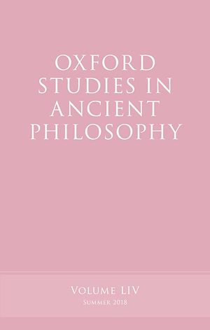 Téléchargez le livre :  Oxford Studies in Ancient Philosophy, Volume 54