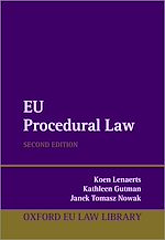 Télécharger le livre :  EU Procedural Law