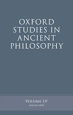 Télécharger le livre :  Oxford Studies in Ancient Philosophy, Volume 55