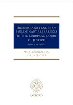Télécharger le livre :  Broberg and Fenger on Preliminary References to the European Court of Justice