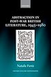 Télécharger le livre :  Abstraction in Post-War British Literature 1945-1980