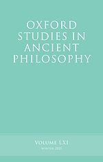 Télécharger le livre :  Oxford Studies in Ancient Philosophy, Volume 61