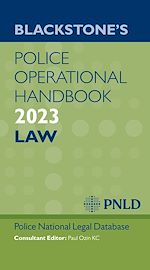 Télécharger le livre :  Blackstone's Police Operational Handbook 2023