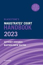 Télécharger le livre :  Blackstone's Magistrates' Court Handbook 2023