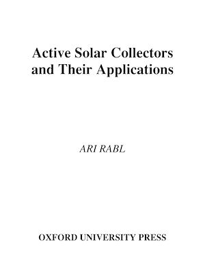 Téléchargez le livre :  Active Solar Collectors and Their Applications