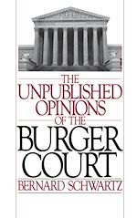 Télécharger le livre :  The Unpublished Opinions of the Burger Court