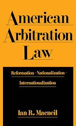 Télécharger le livre :  American Arbitration Law
