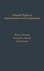 Télécharger le livre :  Selected Topics in Approximation and Computation