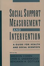 Télécharger le livre :  Social Support Measurement and Intervention