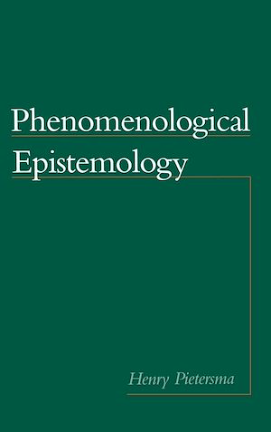 Téléchargez le livre :  Phenomenological Epistemology