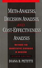 Télécharger le livre :  Meta-Analysis, Decision Analysis, and Cost-Effectiveness Analysis