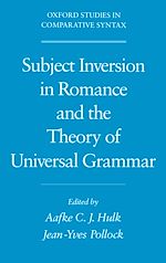 Télécharger le livre :  Subject Inversion in Romance and the Theory of Universal Grammar