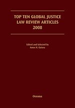 Télécharger le livre :  Top Ten Global Justice Law Review Articles 2008