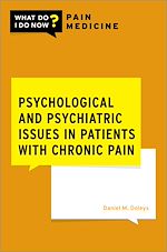 Télécharger le livre :  Psychological and Psychiatric Issues in Patients with Chronic Pain