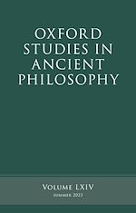 Télécharger le livre :  Oxford Studies in Ancient Philosophy