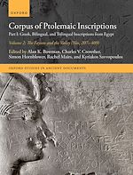 Télécharger le livre :  Corpus of Ptolemaic Inscriptions