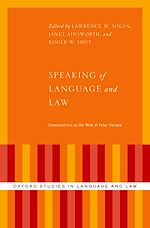 Télécharger le livre :  Speaking of Language and Law