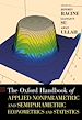 Télécharger le livre :  The Oxford Handbook of Applied Nonparametric and Semiparametric Econometrics and Statistics
