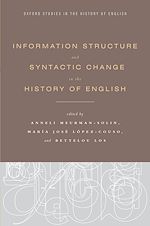 Télécharger le livre :  Information Structure and Syntactic Change in the History of English