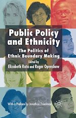 Télécharger le livre :  Public Policy and Ethnicity