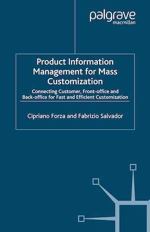Téléchargez le livre :  Product Information Management for Mass Customization