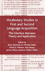 Télécharger le livre :  Vocabulary Studies in First and Second Language Acquisition