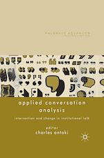 Télécharger le livre :  Applied Conversation Analysis