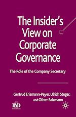 Télécharger le livre :  The Insider's View on Corporate Governance