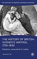 Télécharger le livre :  The History of British Women's Writing, 1750-1830