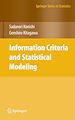 Télécharger le livre :  Information Criteria and Statistical Modeling