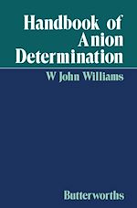 Télécharger le livre :  Handbook of Anion Determination