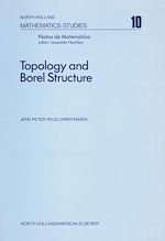 Télécharger le livre :  Topology and Borel structure