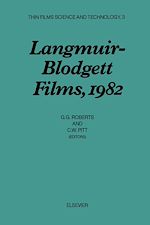 Télécharger le livre :  Langmuir-Blodgett Films, 1982