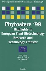 Télécharger le livre :  Phytosfere'99 - Highlights in European Plant Biotechnology Research and Technology Transfer