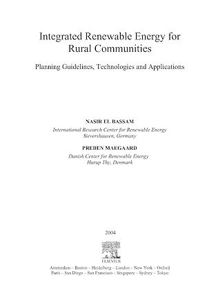 Téléchargez le livre :  Integrated Renewable Energy for Rural Communities