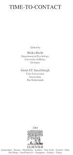 Télécharger le livre :  Time-to-Contact