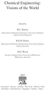 Download this eBook Chemical Engineering: Visions of the World