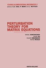 Télécharger le livre :  Perturbation Theory for Matrix Equations
