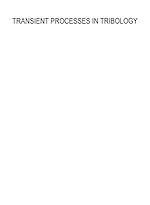 Télécharger le livre :  Transient Processes in Tribology