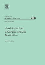 Télécharger le livre :  Nine Introductions in Complex Analysis - Revised Edition
