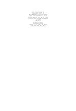 Télécharger le livre :  Elsevier's Dictionary of Herpetological and Related Terminology