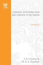 Télécharger le livre :  Formal Systems and Recursive Functions