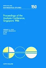 Télécharger le livre :  Proceedings of the Analysis Conference, Singapore 1986